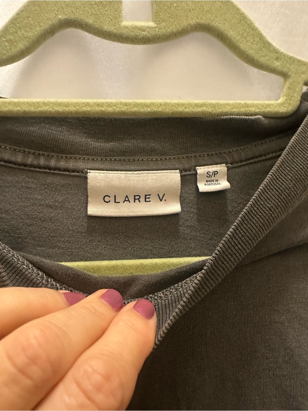 Clare V. OUI Le Carre Tee Size S - Picture 4 of 4